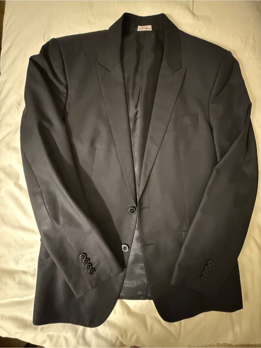 Dolce & Gabbana Men's Black Single-Button Sport Coat